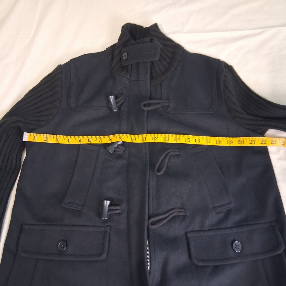 Gap Womans Size L Button Up Wool Blend Coat Jacket Pockets - Picture 3 of 13